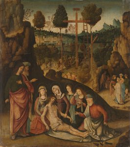Kristi klagesang av Bernardino Zaganelli di Bosio (attributed to)