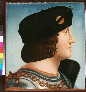 Charles d#39;Amboise, ca. 1505 (Olje på panel) av Bernardino de