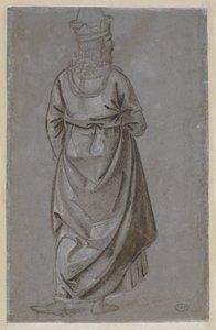 En mann sett bakfra av Bernardino di Betto Pinturicchio