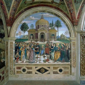 Diskusjon i tempelet (fresko) av Bernardino di Betto Pinturicchio