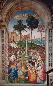 Livet til pave Pio (Pius) II (Enea Silvio Piccolomini av Bernardino di Betto Pinturicchio
