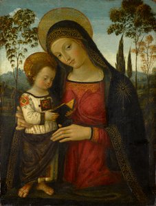 Madonna og barn, ca 1490-1495 (tempera på panel)