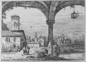Landskap - Utsikt over Padova fra befestningen av Bernardo Bellotto