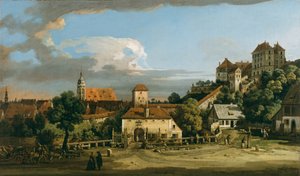 Pirna: The Obertor from the South, ca. 1760 (olje på lerret) av Bernardo Bellotto