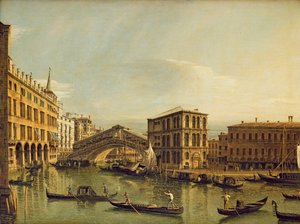 Canal Grande, Venezia av Bernardo Bellotto