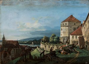 Utsikt over Pirna i Sachsen av Bernardo Bellotto