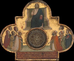 Kristus på tronen med de hellige, ca. 1325. av Bernardo Daddi