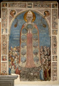 Madone de la Misericorde - Madonna of Mercy (Madonna of Mercy) av Daddi, Bernardo (1290-1350)