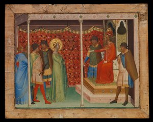 Saint Reparata før keiseren Decius, ca. 1338-40 (tempera på tre)