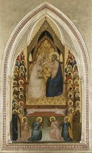 Jomfruens kroning med engler og hellige, ca. 1340-5 (tempera på poppeltre)