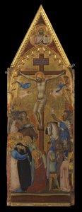 Korsfestelsen (midtpanel) (recto) av Bernardo Daddi