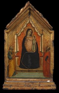Jomfru og barn med den hellige Peter og den hellige Paulus, ca. 1340 av Bernardo Daddi