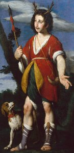Actaeon (olje på lerret) av Bernardo Strozzi