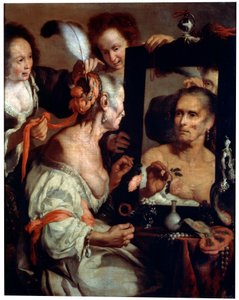 Gamle Coquette Vanitas, etter 1630.