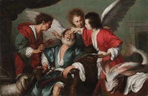 Helbredelsen av Tobit av Bernardo Strozzi