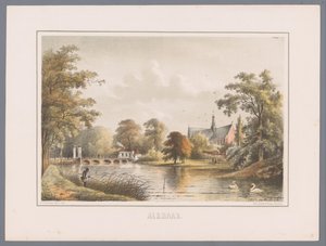 Bybilde i Alkmaar Alkmaar (serietittel på objekt) av Bernardus Gerardus ten Berge