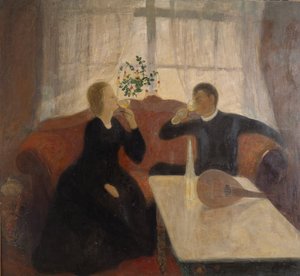 Forlovelsen (olje på lerret)