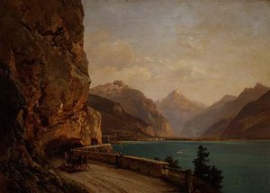 En italiensk innsjø av Bernhard Muhlig