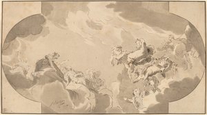 Takdekorasjon av Bernhard Schreuder after Jacob de Wit