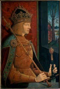 Keiser Maximilian I, med krone, septer og sverd