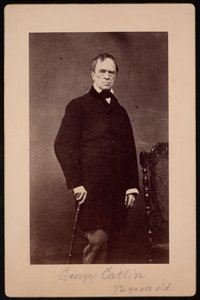 Portrett av George Catlin 1796-1872, ca 1867. av Bernheim