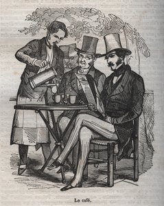 Kaffe - gravering i "La Physiologie du gout"" av Jean Anthelme Brillat Savarin