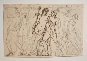 Bacchus prosesjon av Bertel Thorvaldsen