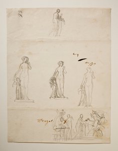 Paris og de tre gudinnene. Venus og Amor av Bertel Thorvaldsen