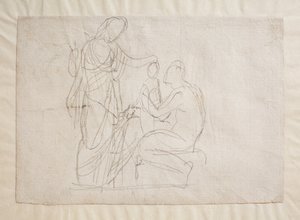 Prometheus og Minerva, av Bertel Thorvaldsen