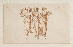 Tre dansende bakchanter av Bertel Thorvaldsen