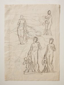 Venus og Amor. Amors piler smidd i Smithy Vulcan av Bertel Thorvaldsen