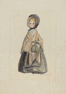 Quaker dukke av Bertha Semple