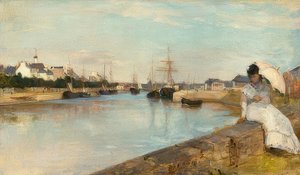 Havnen i Lorient. 1869 av Berthe Morisot