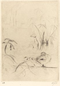 Ducks at Rest on the Bank, 18881890. av Berthe Morisot