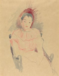 Sittende jente, 1894. av Berthe Morisot