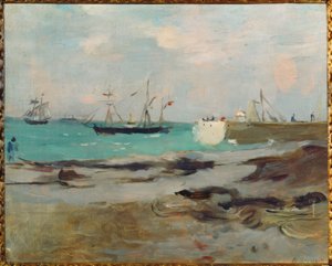 Hafeneinfahrt i Boulogne av Berthe Morisot