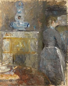 I spisestuen; I spisestuen, 1880 av Berthe Morisot
