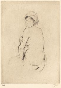 Naken, 18881890. av Berthe Morisot