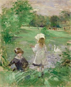 Ved innsjøen, 1883 av Berthe Morisot