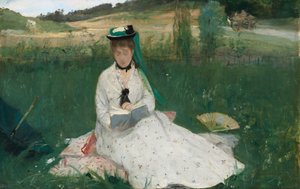 Reading, 1873 av Berthe Morisot