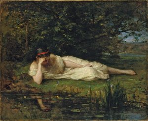 Studie ved vannkanten, 1864