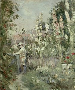 Ung gutt i stokkroser av Berthe Morisot
