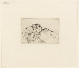 Ung kvinne i hvile av Berthe Morisot