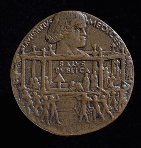 Medalje med hodet til Lorenzo De