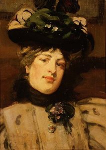 Portrett av en dame av Bessie MacNicol