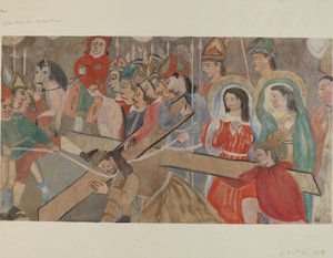 Station of the Cross No. 9: Jesus Falls the Third Time, ca. 1936. av Beulah Bradleigh