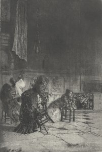 Interiør av en kirke i Milano Interiør av en kirke i Milano [sic], ca. 1874. av Bianchi Mose