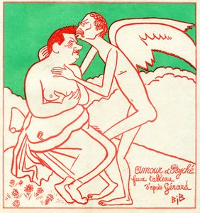 Edouard Herriot og Leon Blum i "Le Charivari" av Bib (1856 1946)