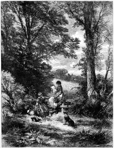 The Gleaners at the Stile, c1930-tallet.