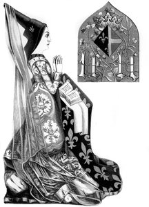 Charlotte av Savoy 1441-1483, dronningkonsort av Louis XI av Frankrike, 1400-tallet 1849.
